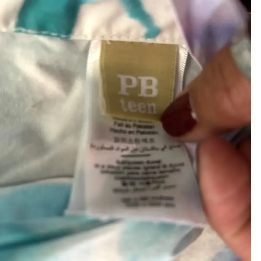 Pottery Barn Soft Floral Duvet Cover Queen Organic Cotton 90